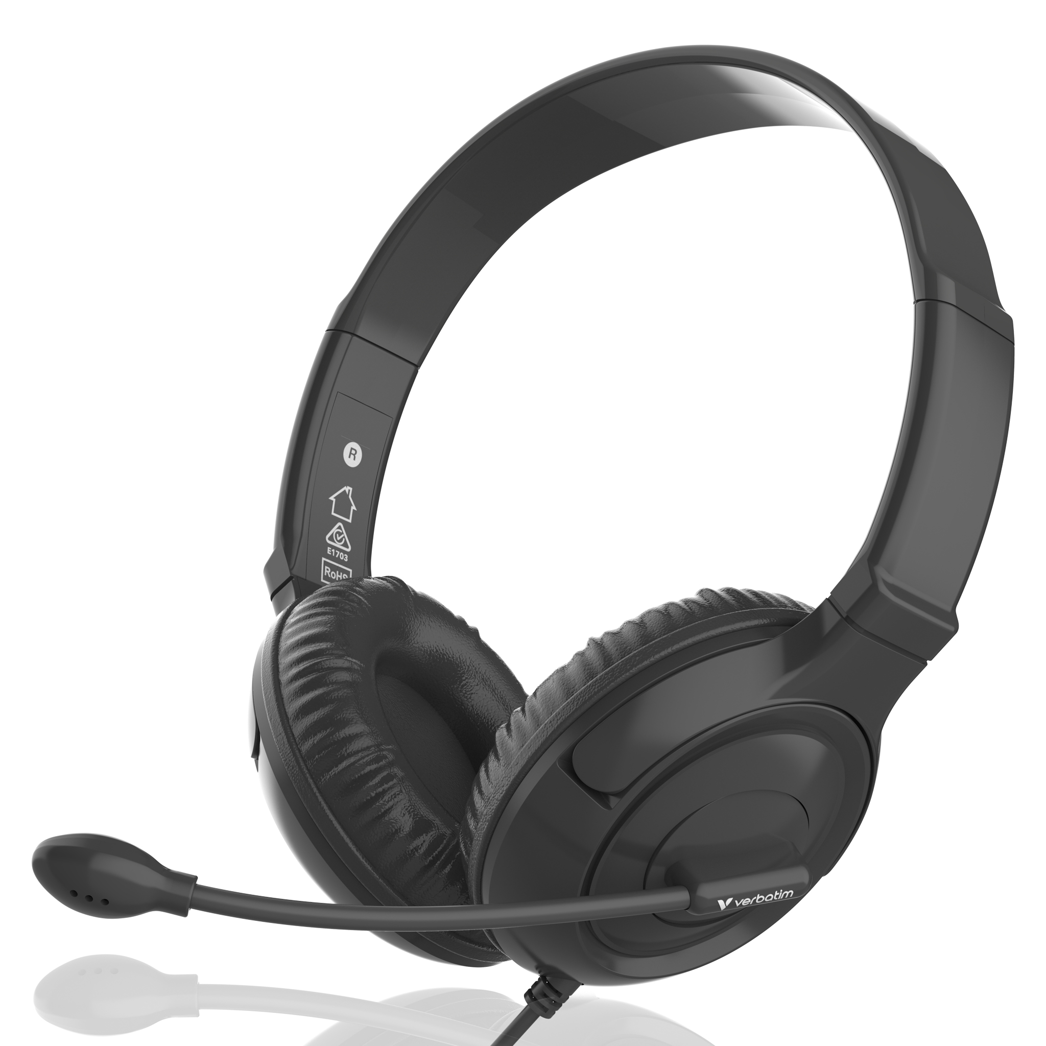Multimedia Headset with Noise Cancelling Boom Mic - 3.5mm jack - Image 6