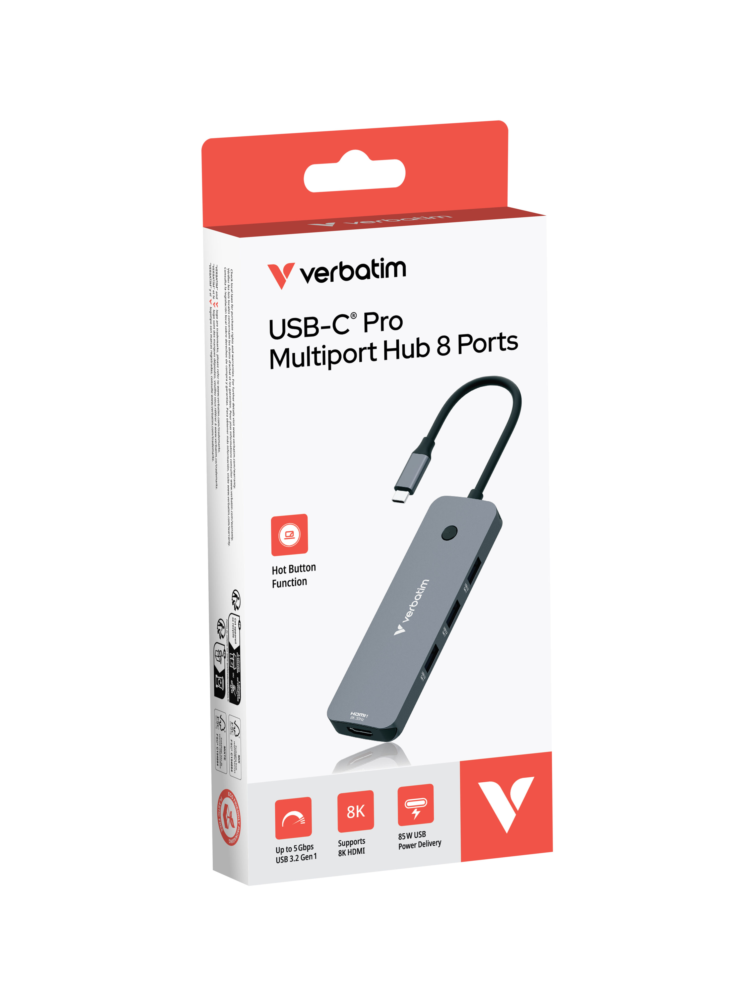 USB-C Pro Multiport Hub 8 Port (CMH-08) - Image 5