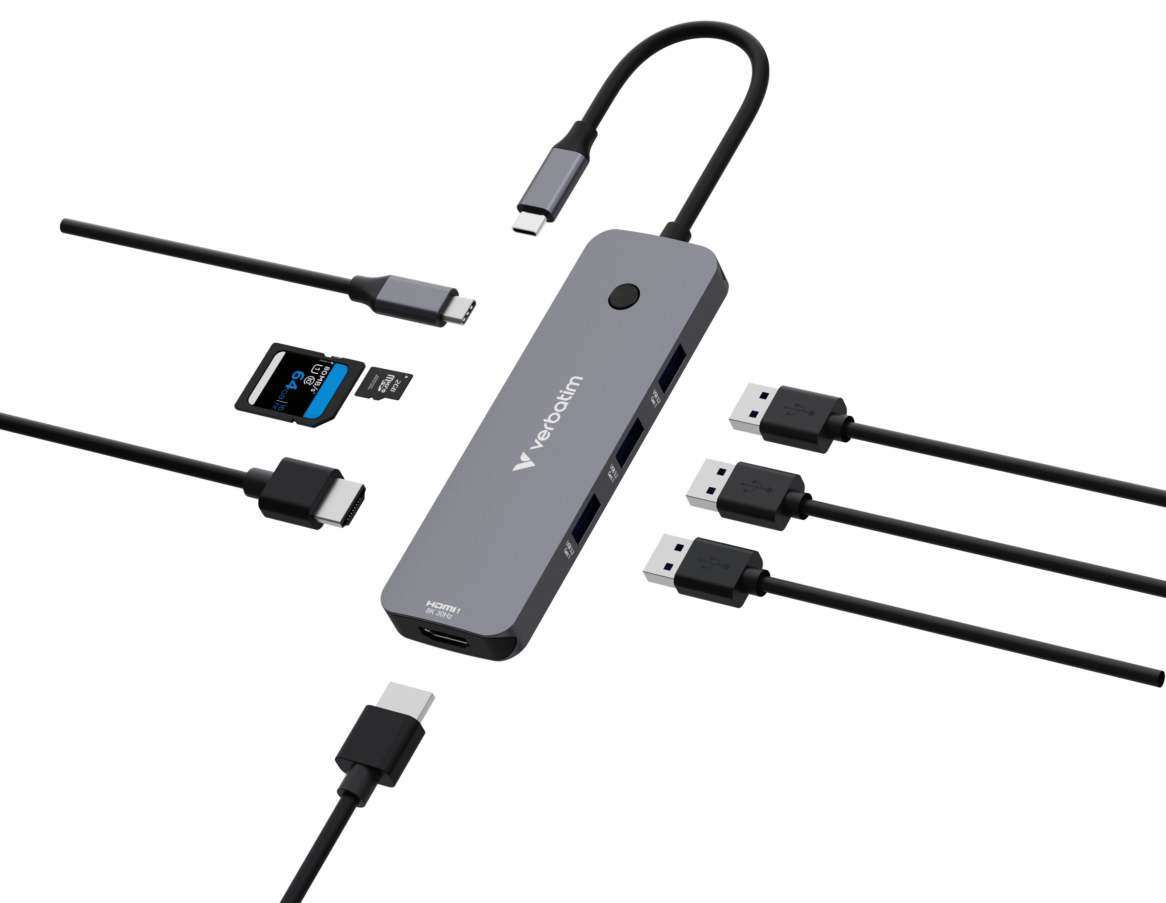 USB-C Pro Multiport Hub 8 Port (CMH-08) - Image 4