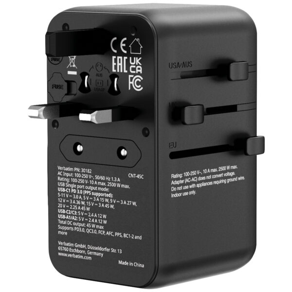 Charge 'n' Travel Adapter 45W with Retractable Cable - Image 3