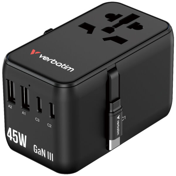 Charge 'n' Travel Adapter 45W with Retractable Cable - Image 6