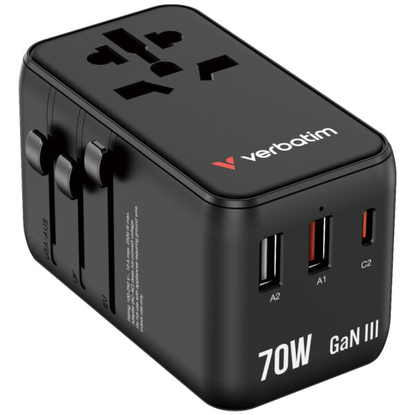 Charge 'n' Travel Adapter 70W with Retractable Cable - Image 2