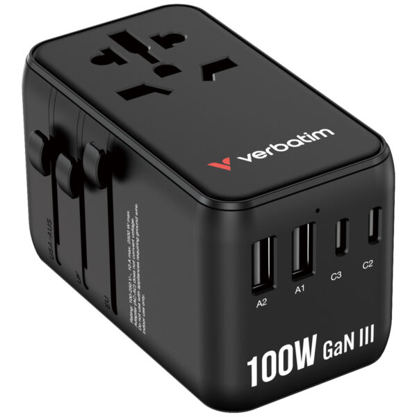 Charge 'n' Travel Adapter 100W with Retractable Cable - Image 2