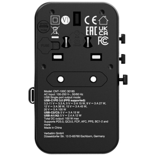 Charge 'n' Travel Adapter 100W with Retractable Cable - Image 3