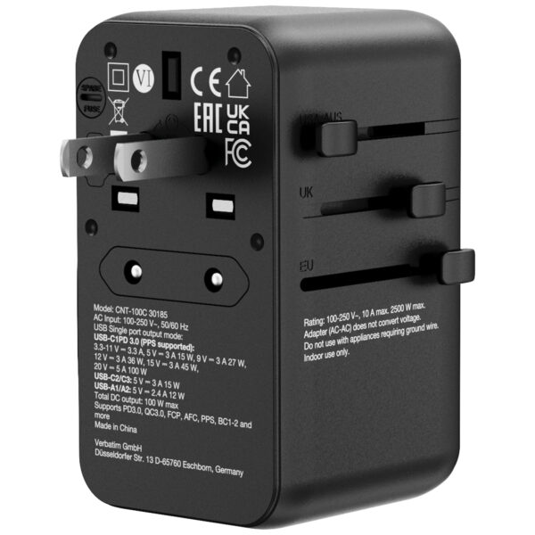 Charge 'n' Travel Adapter 100W with Retractable Cable - Image 6