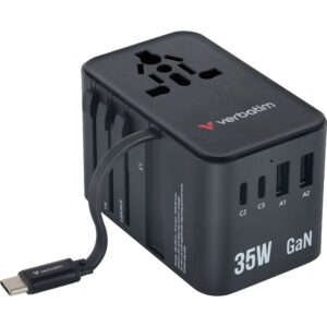 35W Travel Adapter with Retractable USB-C Cable