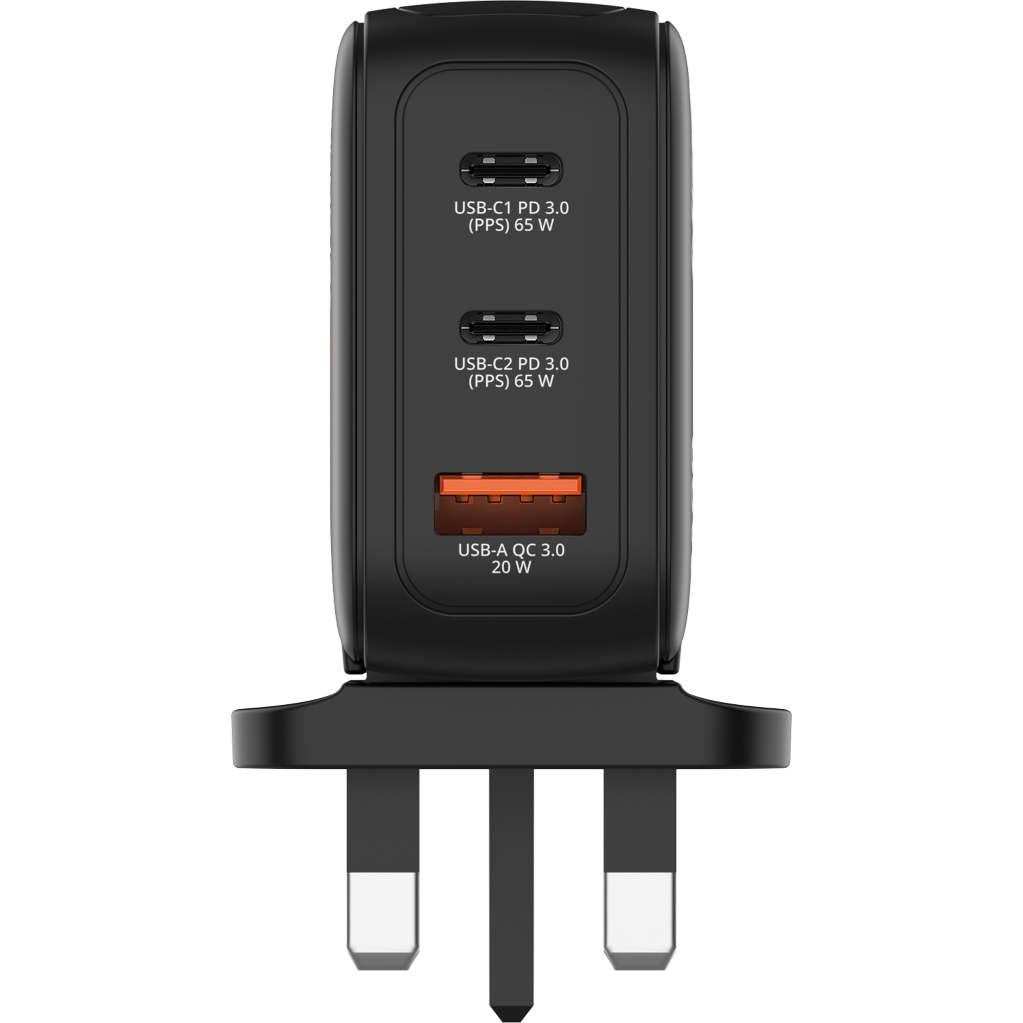 65W Mini GaN Wall Chargers with Display UK Plug - Image 3
