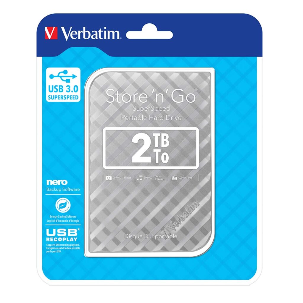 Store'n'Go SuperSpeed USB3.0 Portable Hard Drive Verbatim Singapore