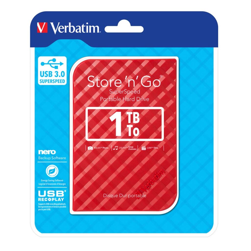 Store'n'Go SuperSpeed USB3.0 Portable Hard Drive Verbatim Singapore