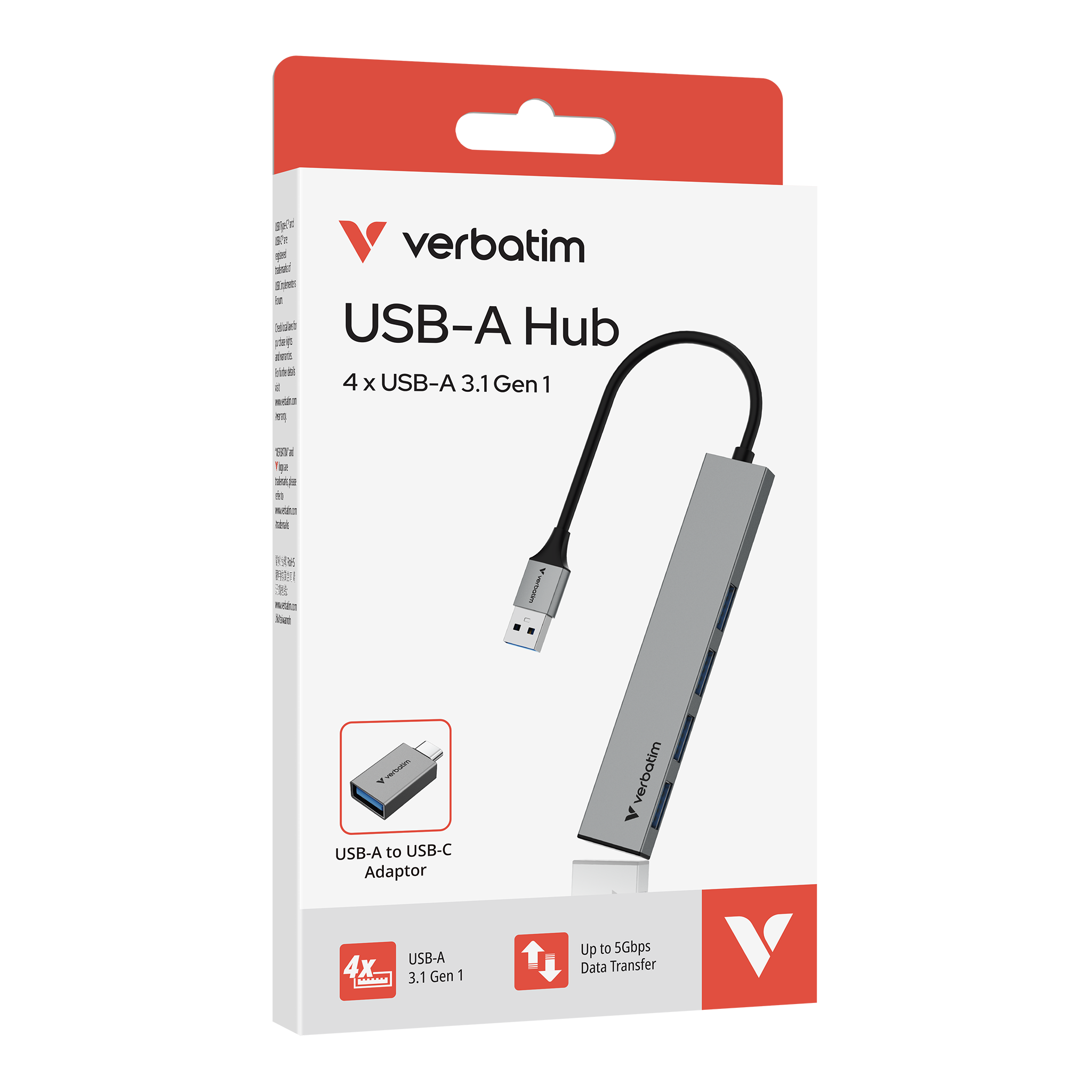 4-in-1 USB 3.1 Hub with Type C Adaptor - Image 5