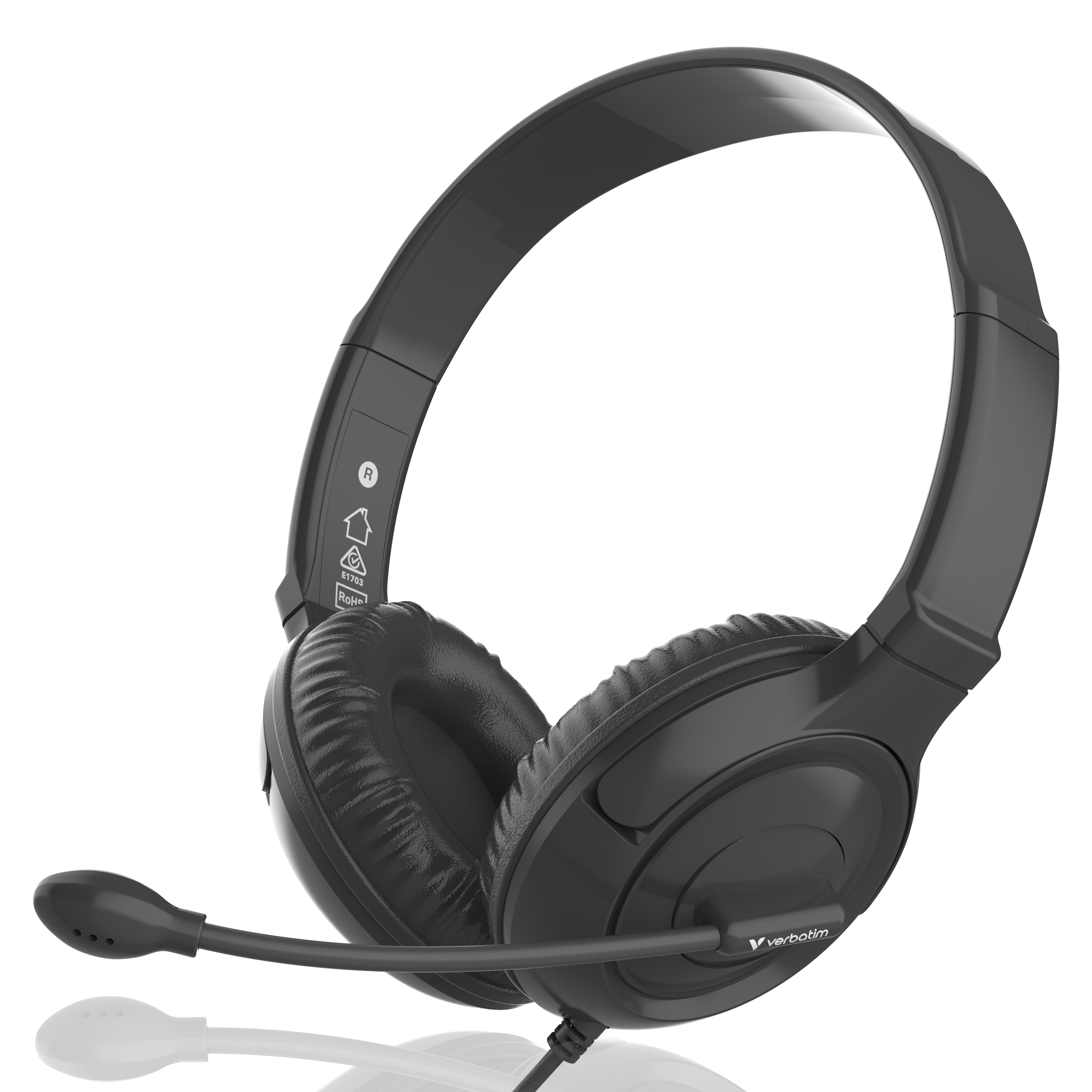 Multimedia Headset with Noise Cancelling Boom Mic - 3.5mm jack