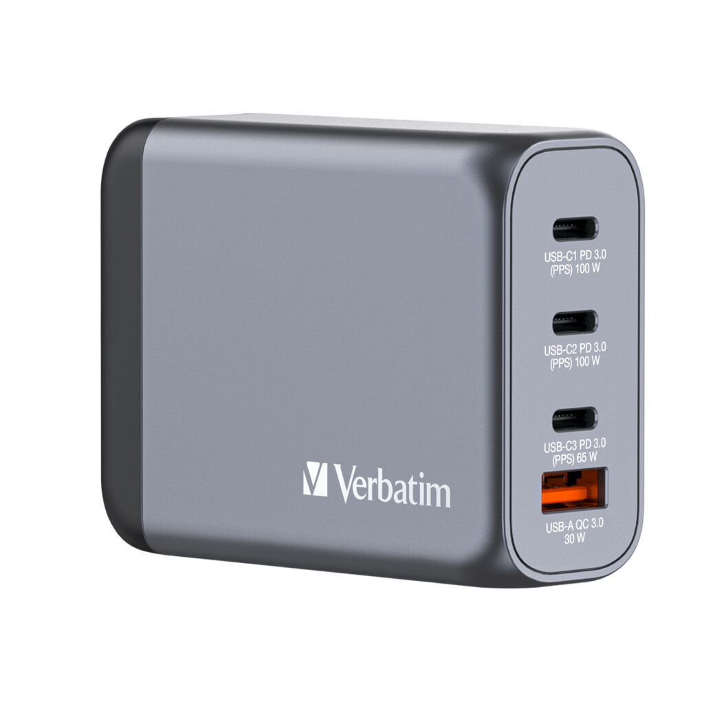 VERBATIM Ladeadapter, Mini GaN, 100W, schwarz main image 0