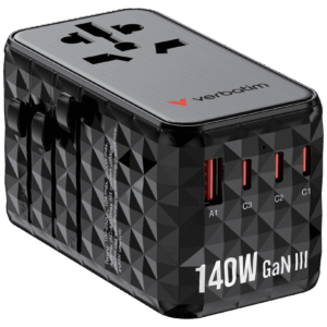 GaN III 4 Port 140W PD 3.1 Universal Travel Adapter (UTA-10)
