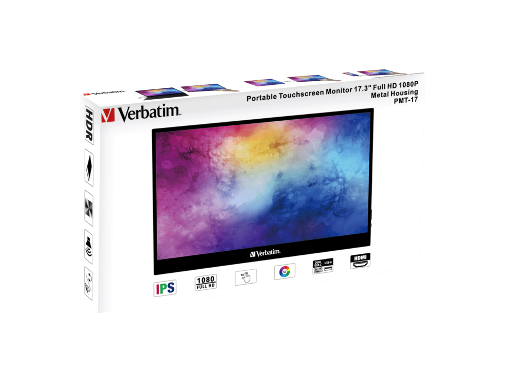 Verbatim Portable Touchscreen Monitor 1080p Metal Housing - Verbatim ...