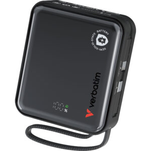 SnapQub 10000mAh Qi2.2 Semi-Solid-State Magnetic Wireless Power Bank, C+L Cables (*3C+QR Code)