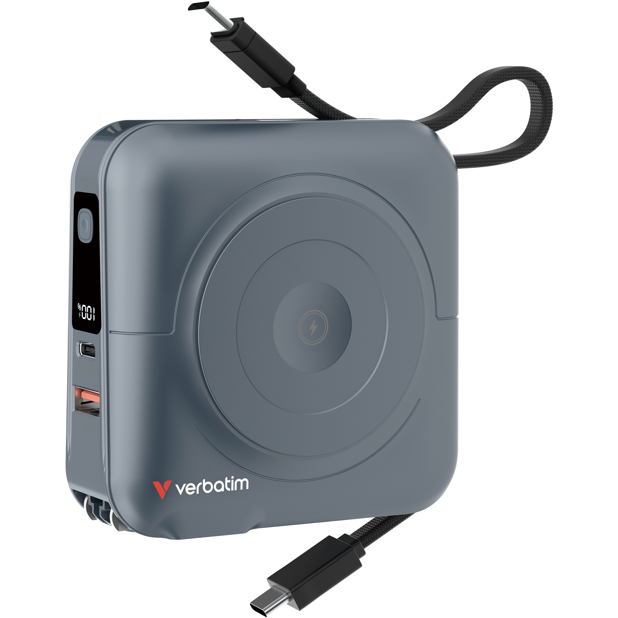 15000mAh Magnetic Wireless Charging Power Bank I USB-C Cable x 2 (*3C+BSMI Certification) - Image 2